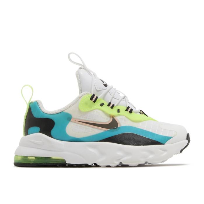 ナイキ Nike 【 Air Max 270 React Se Td \u0027Oracle Aqua\u0027 Infant Oracle Aqua/White/Black/Ghost Green 】 マックス リアクト もの言う花 アクア 白いこと 白いこと 黒いこと 黒いこと green 緑・緑であること