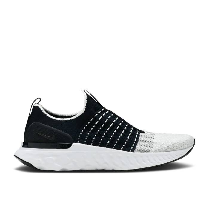 ナイキ Nike 【 React Phantom Run Flyknit 2 Black White Men Black/White 】 リアクト ラン フライニット メンズ 黒色 ブラック 白色 ホワイト
