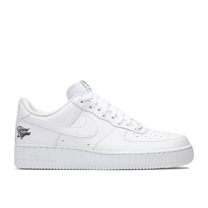 ナイキ Nike 【 Air Force 1 Low \u0027Drew League\u0027 2020 Men White/White/Black 】 メンズ 白いこと 白いこと 黒いこと 黒いこと