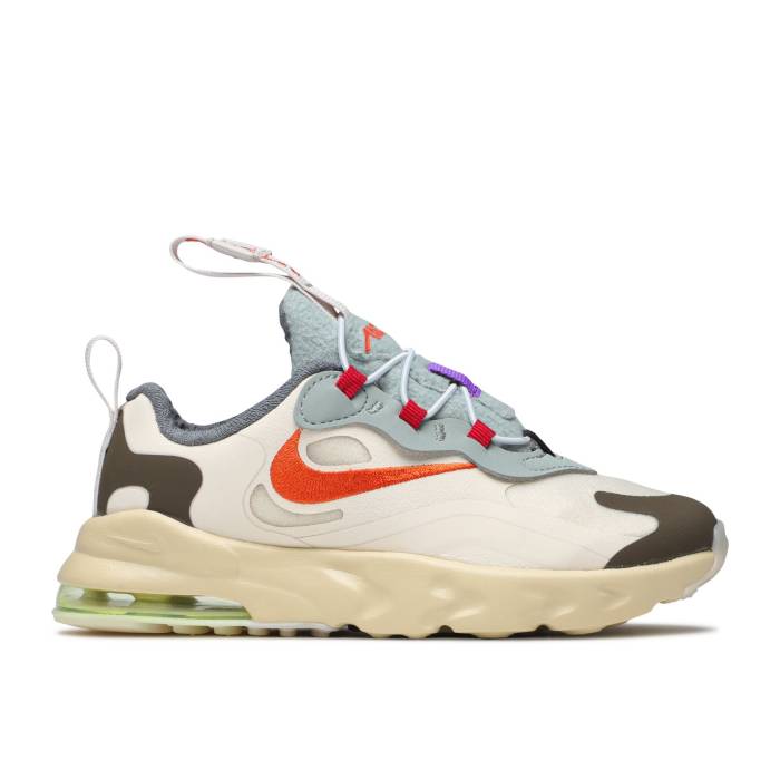 ナイキ Nike 【 Travis Scott X Air Max 270 React Eng Td \u0027Cactus Trails\u0027 Infant Light Cream/Dark Hazel/Mica Green/Starfish 】 マックス リアクト もの言う花 皮膚軟化剤 green 緑・緑であること