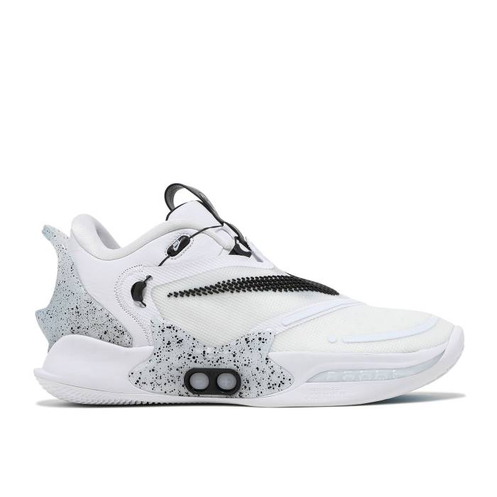 ナイキ Nike 【 Adapt Bb 2.0 \u0027White Cement\u0027 Men White/Black/Cement Grey 】 アダプト メンズ 白いこと 白いこと 黒いこと 黒いこと 薄墨色・シメント 薄墨色 薄墨色