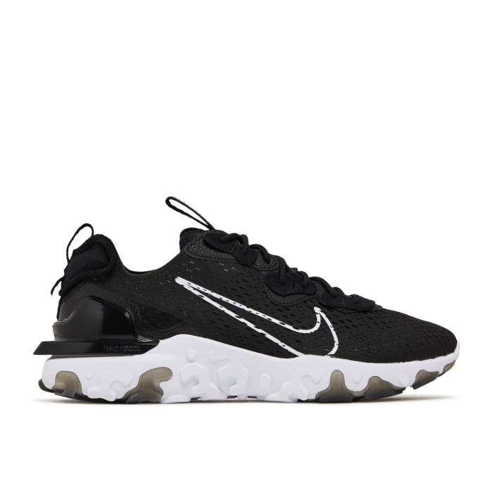 ナイキ Nike 【 React Vision \u0027Black\u0027 Men Black/White/Black 】 リアクト メンズ 黒いこと 黒いこと 白いこと 白いこと 靴-スニーカー-メンズ靴