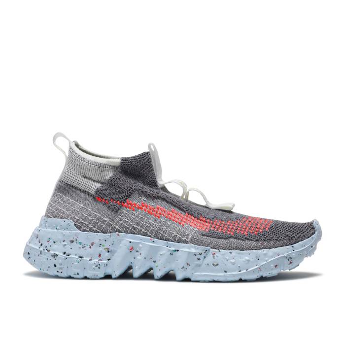 ナイキ Nike 【 Space Hippie 02 This Is Trash Men Grey/Chambray Blue/Total Crimson 】 メンズ 灰色 グレー 青色 ブルー クリムゾン