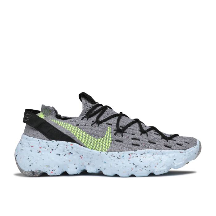 ナイキ Nike 【 Wmns Space Hippie 04 \u0027This Is Trash - Volt\u0027 Women Grey/Volt 】 レディース 薄墨色 薄墨色