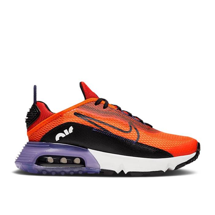 ナイキ Nike 【 Air Max 2090 ガウス \u0027Magma Orange\u0027 Youth Magma Orange/Grand Purple/Habanero Red/Black 】 マックス お坊っちゃん キッズ orange 橙・オレンジ色 地べた Purple 紫・パープル Red 赤・赤いこと 黒いこと 黒いこと