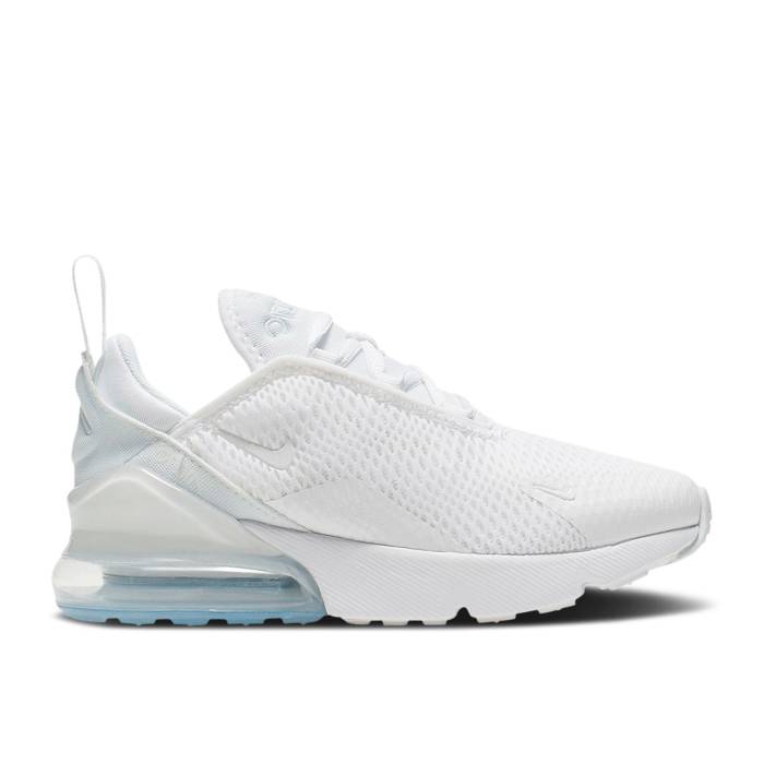 ナイキ Nike 【 Air Max 270 Ps 'White Silver' Youth White/White/Metallic Silver 】 マックス ジュニア キッズ 白色 ホワイト Silver 銀色・シルバー