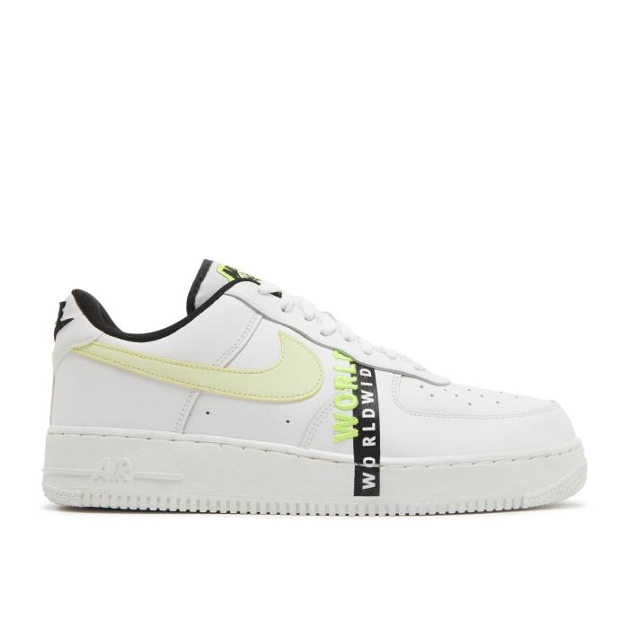 ナイキ Nike 【 Air Force 1 \u002707 Lv8 \u0027Worldwide Pack - Volt\u0027 Men White/Volt/Black 】 メンズ 白いこと 白いこと 黒いこと 黒いこと