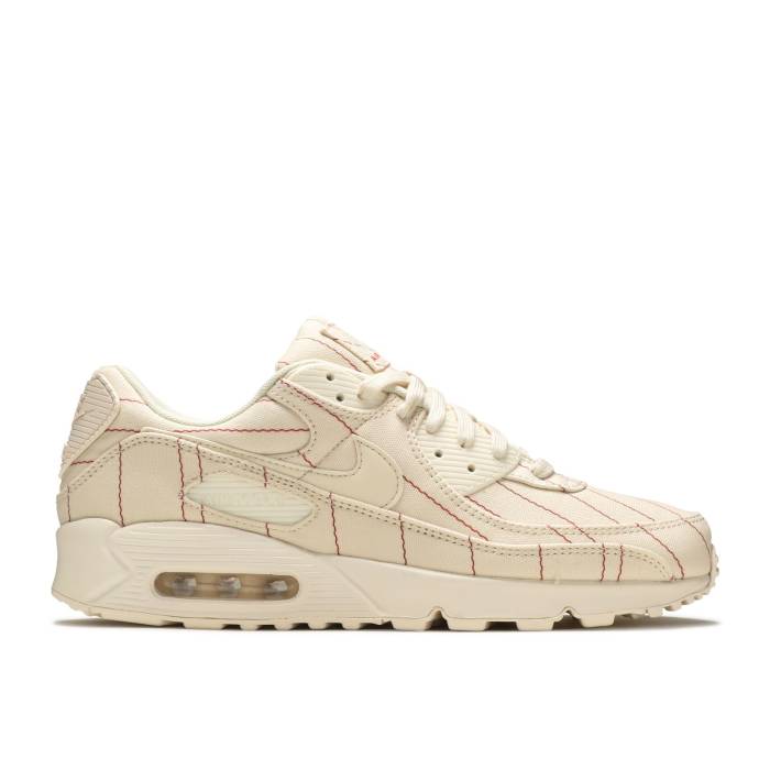 ナイキ Nike 【 Air Max 90 \u0027Pinstripes - Natural Chili Red\u0027 Men Natural/Natural/White/Chili Red/Pale Ivory 】 マックス 自然的 メンズ 自然的 白いこと 白いこと Red 赤・赤いこと 象牙色