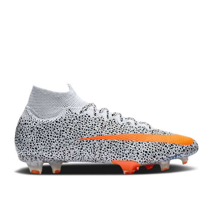 ナイキ Nike 【 クロム7 X Mercurial Superfly 7 Elite Fg \u0027Safari\u0027 Men White/Black/Total Orange 】 エリート メンズ 白いこと 白いこと 黒いこと 黒いこと orange 橙・オレンジ色 メンズ靴-スニーカー