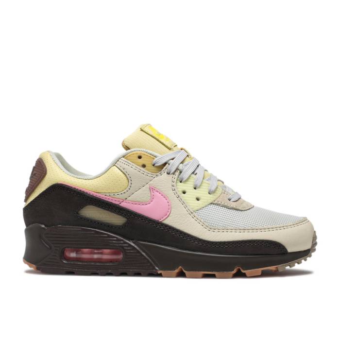 ナイキ Nike 【 Wmns Air Max 90 \u0027Cuban Link\u0027 Women Velvet Brown/Pink/Light British Tan 】 マックス レディース 赤銅色 赤銅色 pink さくら色