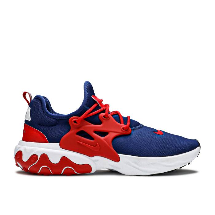 ナイキ Nike 【 React Presto \u0027Usa\u0027 Men Obsidian/White/University Red 】 リアクト プレスト メンズ 白いこと 白いこと Red 赤・赤いこと
