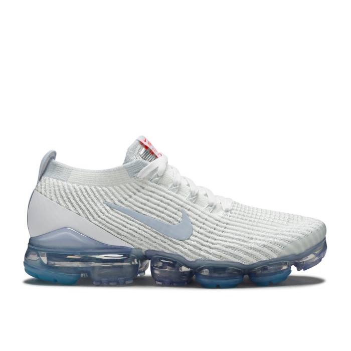 ナイキ Nike 【 Air Vapormax Flyknit 3 'One Of One' Men White/Pure Platinum/Grey Fog/Cerulean 】 フライニット メンズ 白色 ホワイト ピュア Platinum プラチナム 灰色 グレー｜スニケス