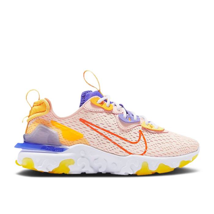 ナイキ Nike 【 Wmns React Vision \u0027Washed Coral\u0027 Women Washed Coral/Sapphire/Laser Orange/Hyper Crimson 】 リアクト レディース Laser レーザ orange 橙・オレンジ色 クリムゾン