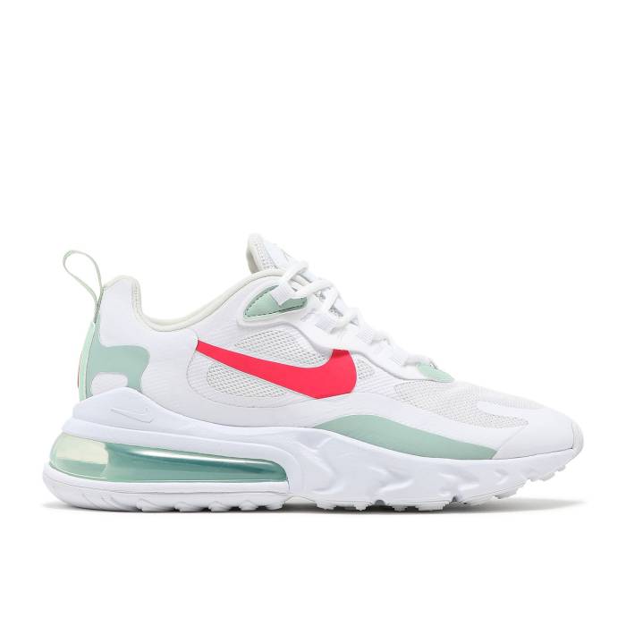 ナイキ Nike 【 Wmns Air Max 270 React \u0027White Pistachio Crimson\u0027 Women White/Pistachio Frost/Laser Crimson 】 マックス リアクト レディース 白いこと 白いこと Laser レーザ クリムゾン