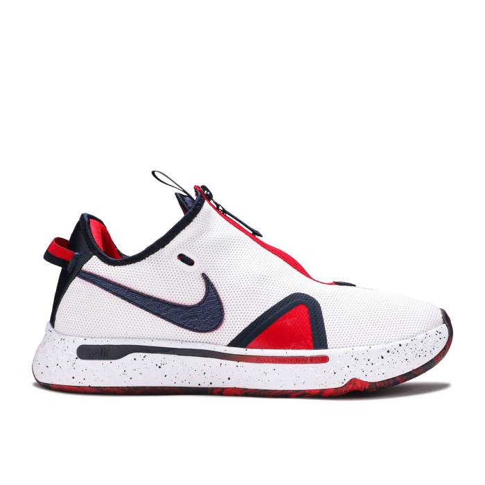 ナイキ Nike 【 Pg 4 \u0027Usa\u0027 Men White/Obsidian/University Red 】 メンズ 白いこと 白いこと Red 赤・赤いこと