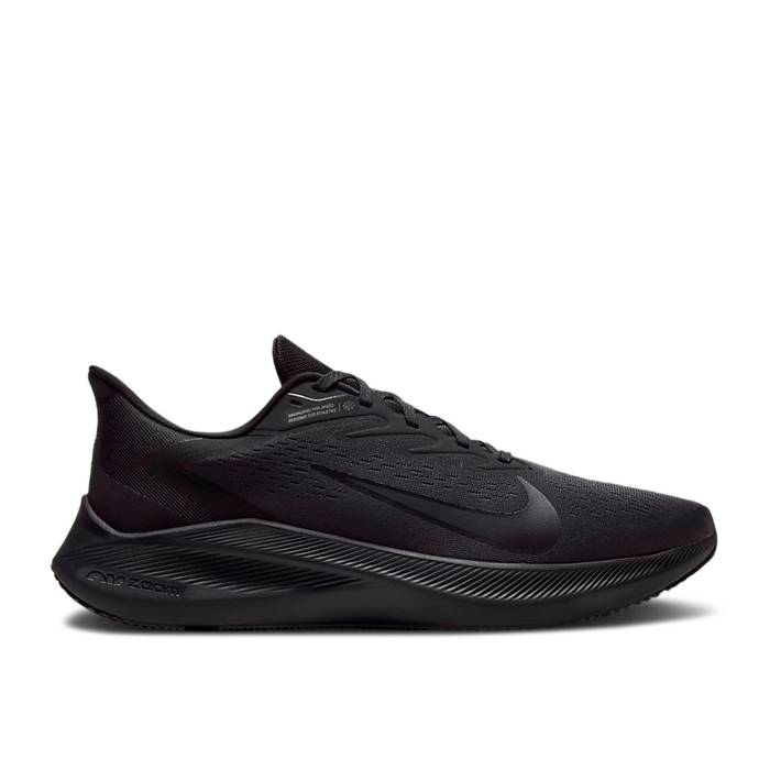 ナイキ Nike 【 Air Zoom Winflo 7 \u0027Black Anthracite\u0027 Men Black/Anthracite/Black 】 望遠レンズ メンズ 黒いこと 黒いこと