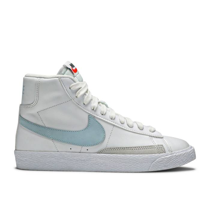 ナイキ Nike 【 Blazer Mid ガウス \u0027Celestine Blue\u0027 Youth White/Celestine Blue 】 ブレイザー ミッド 御坊っちゃん キッズ 白いこと 白いこと 青味 青み