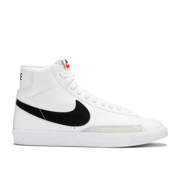 ナイキ Nike 【 Blazer Mid ガウス \u0027White Black\u0027 Youth White/Black 】 ブレイザー ミッド 御坊っちゃん キッズ 白いこと 白いこと 黒いこと 黒いこと