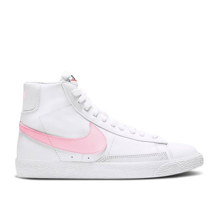 ナイキ Nike 【 Blazer Mid ガウス \u0027Pink Foam\u0027 Youth White/Pink Foam 】 ブレイザー ミッド お坊っちゃん キッズ 白いこと 白いこと pink サクラ色