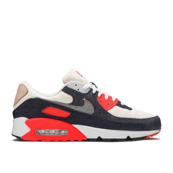 ナイキ Nike 【 Denham X Air Max 90 \u0027Infrared\u0027 Men Denim/Medium Denim/Infrared/Ecru 】 マックス メンズ ジーンズ