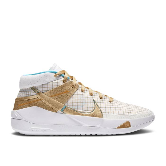 ナイキ Nike 【 Kd 13 Ep \u0027Eybl\u0027 Men White/Baltic Blue/Summit White/Metallic Gold 】 13 サー青少年 メンズ 白いこと 白いこと 青み 青色 ゴールド