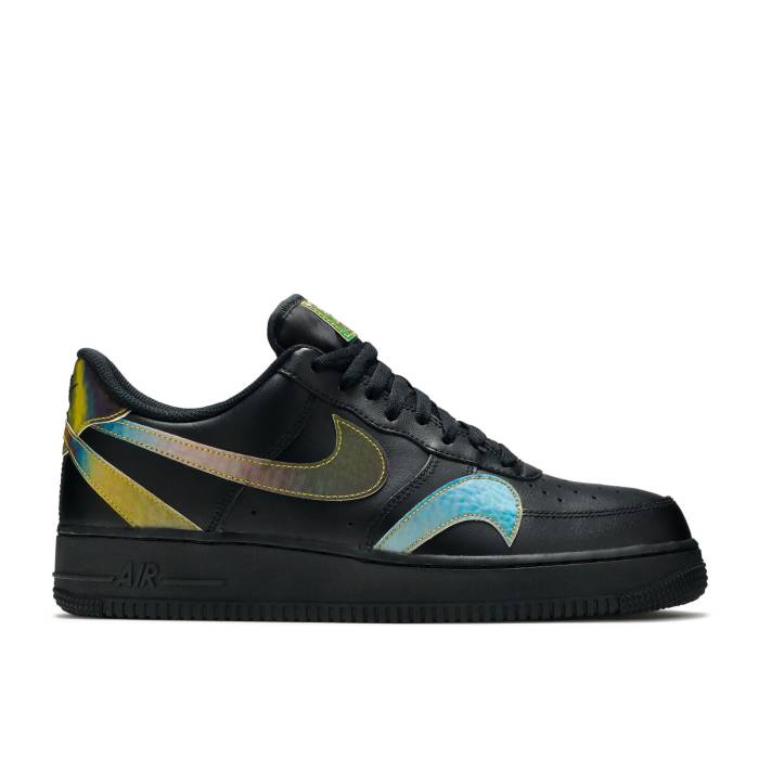 ナイキ Nike 【 Air Force 1 Low Misplaced Swoosh - Black Men Black/Black/Multi-Color 】 Swoosh スウッシュ・スウォッシュ メンズ 黒色 ブラック