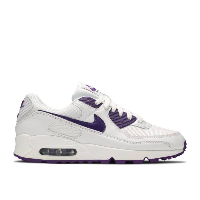 ナイキ Nike 【 Air Max 90 \u0027Color Pack - Court Purple\u0027 Men White/Court Purple 】 マックス 厚地の外套 メンズ 白いこと 白いこと 厚地の外套 Purple 紫・パープル