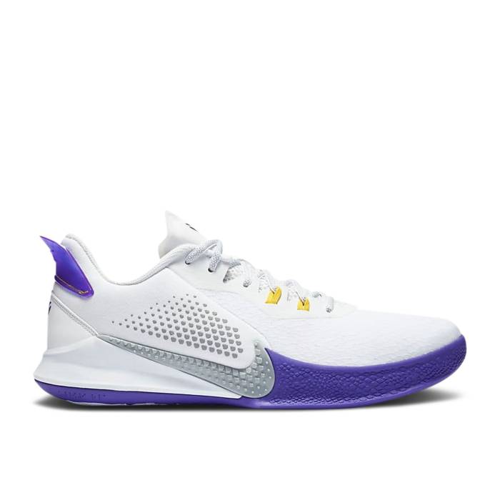 ナイキ Nike 【 Mamba Fury \u0027Lakers Home\u0027 Men White/Field Purple/Amarillo/Light Smoke Grey 】 マンバ メンズ 白いこと 白いこと Field 活動の領域 Purple 紫・パープル 薄墨色 薄墨色