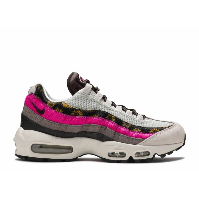 ナイキ Nike 【 Wmns Air Max 95 Premium \u0027Animal Floral Prints\u0027 Women Light Bone/White/Velvet Brown/Olive Grey/Pink Blast/Poison Green 】 マックス Premium 割り増し金 レディース 白いこと 白いこと 赤銅色 赤銅色 olive オリーブ スニーカー-靴-レディース靴