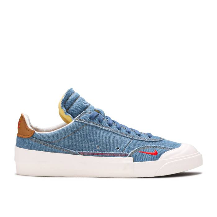 ナイキ Nike 【 Drop Type Premium \u0027Denim\u0027 Men Industrial Blue/Sail/Honeycomb/Habanero Red 】 Premium 割り増し金 メンズ 青味 青み Red 赤・赤いこと