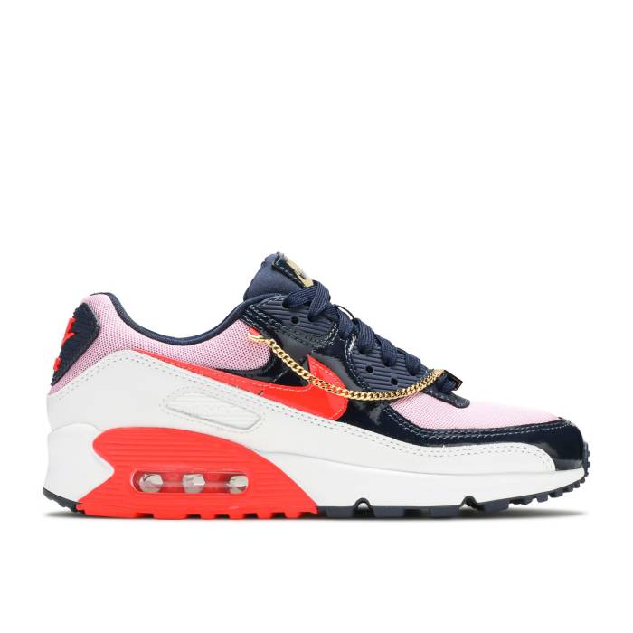 ナイキ Nike 【 Wmns Air Max 90 Cuban Link - Navy Pink Women 】 マックス 紺色 ネイビー レディース