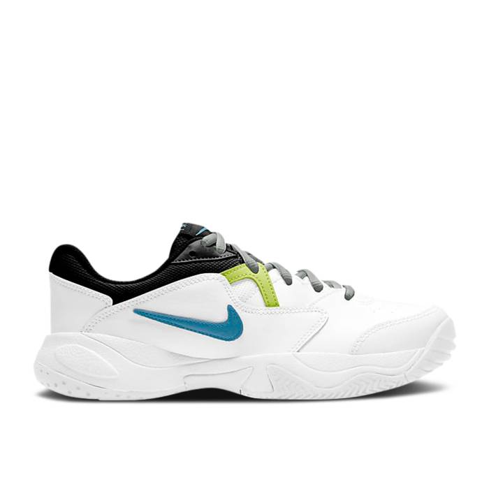 ナイキ Nike 【 Court Lite 2 Jr. \u0027White Hot Lime\u0027 Youth White/Hot Lime/Light Smoke Grey/Neo Turquoise 】 厚地の外套 ともし火 御坊っちゃん キッズ 白いこと 白いこと 菩提樹 薄墨色 薄墨色 ネオ