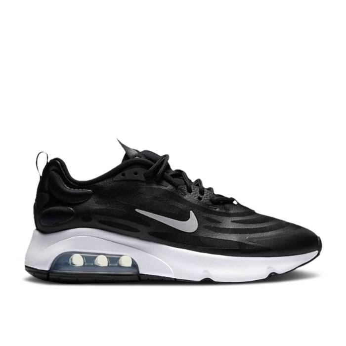 ナイキ Nike 【 Wmns Air Max Exosense \u0027Black\u0027 Women Black/White/Metallic Silver 】 マックス レディース 黒いこと 黒いこと 白いこと 白いこと Silver しろがね色・しろがね色