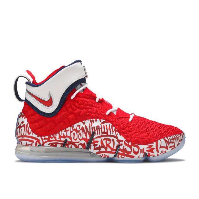 ナイキ Nike 【 Lebron 17 \u0027Lebron 4 Red Graffiti\u0027 Men 】 Lebron レブロン Red 赤・赤いこと メンズ