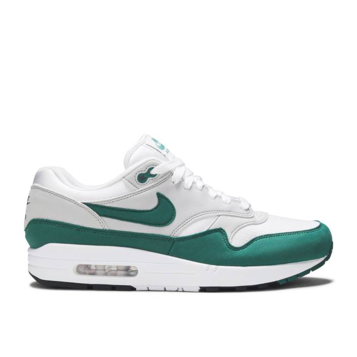 ナイキ Nike 【 Air Max 1 Evergreen Men White/Evergreen Auro/Neutral Grey/Black 】 マックス メンズ 白色 ホワイト 灰色 グレー 黒色 ブラック