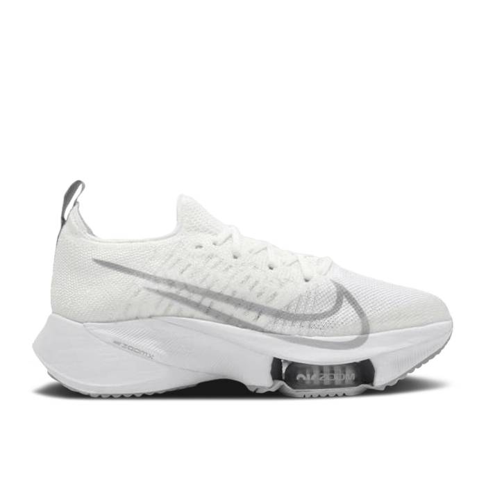 ナイキ Nike 【 Wmns Air Zoom Tempo Next% Flyknit \u0027White Atmosphere Grey\u0027 Women White/Atmosphere Grey 】 望遠レンズ 飛球編み物 レディース 白いこと 白いこと 薄墨色 薄墨色