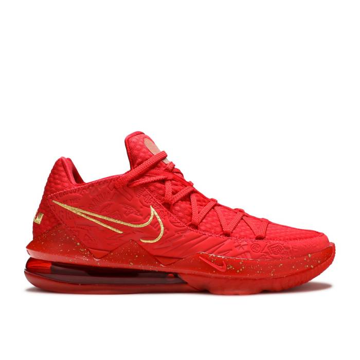 ナイキ Nike 【 Titan X Lebron 17 Low \u0027Agimat\u0027 Men University Red/Metallic Gold 】 Lebron レブロン メンズ Red 赤・赤いこと ゴールド