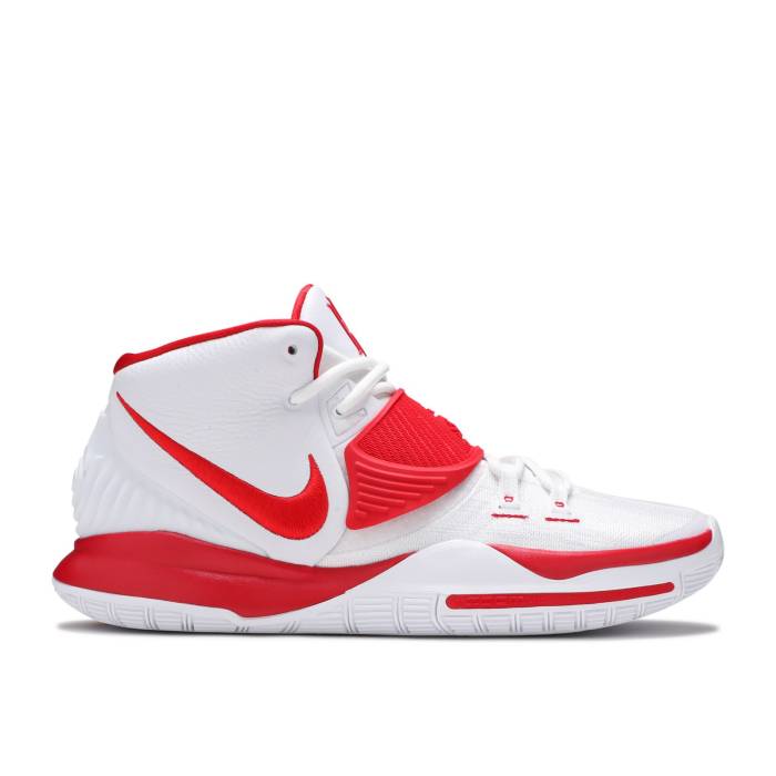 ナイキ Nike 【 Kyrie 6 Tb Ep \u0027White University Red\u0027 Men White/White/University Red 】 Kyrie カイリー メンズ 白いこと 白いこと Red 赤・赤いこと