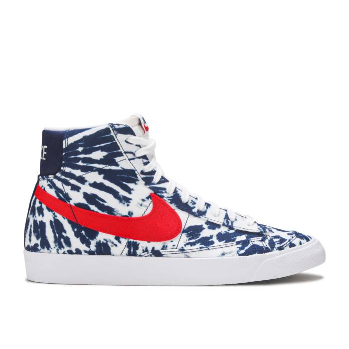 ナイキ Nike 【 Blazer Mid \u002777 Vintage \u0027Blue Tie-Dye\u0027 Men University Red/Blue Void/White 】 ブレイザー ミッド vintage ビンテージ・ヴィンテージ メンズ Red 赤・赤いこと 青味 青み 白いこと 白いこと