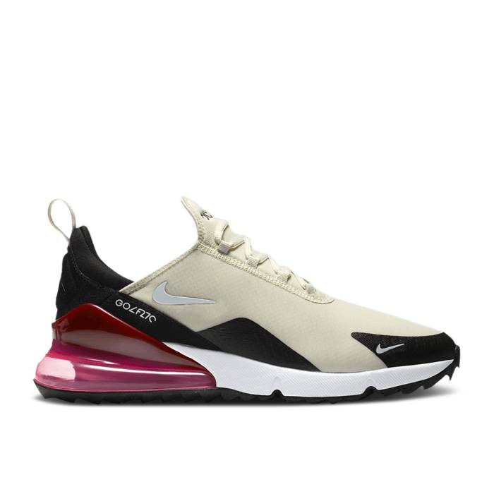 ナイキ Nike 【 Air Max 270 Golf 'Light Bone' Men Light Bone/Black/Hot Punch/White 】 マックス golf ゴルフ メンズ 黒色 ブラック 白色 ホワイト