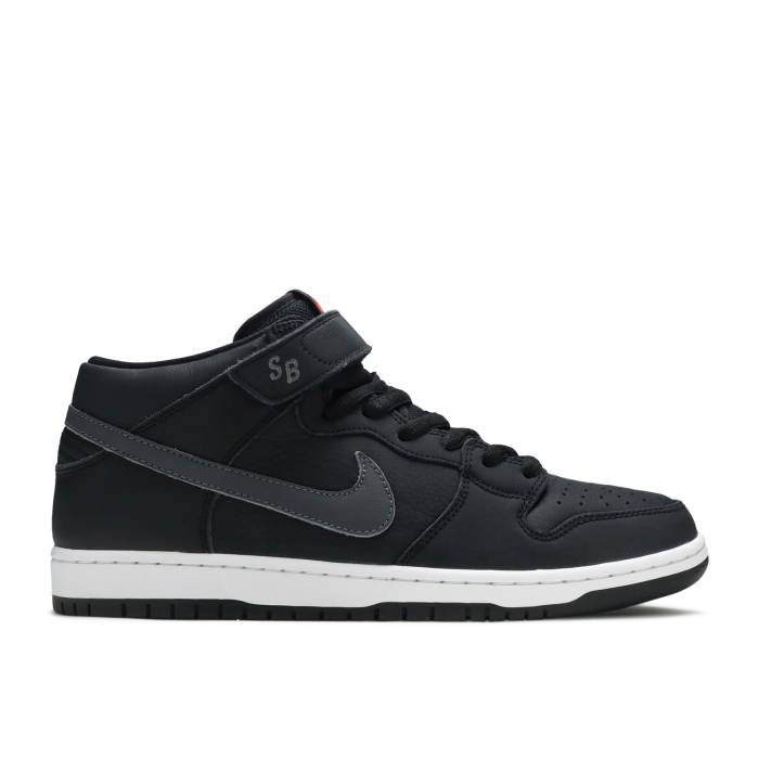 ナイキ Nike 【 Dunk Mid Pro Iso Sb \u0027Orange Label\u0027 Men Black/Dark Grey/Black/White 】 ダンク ミッド 労働者階級 エスビー メンズ 黒いこと 黒いこと 薄墨色 薄墨色 白いこと 白いこと