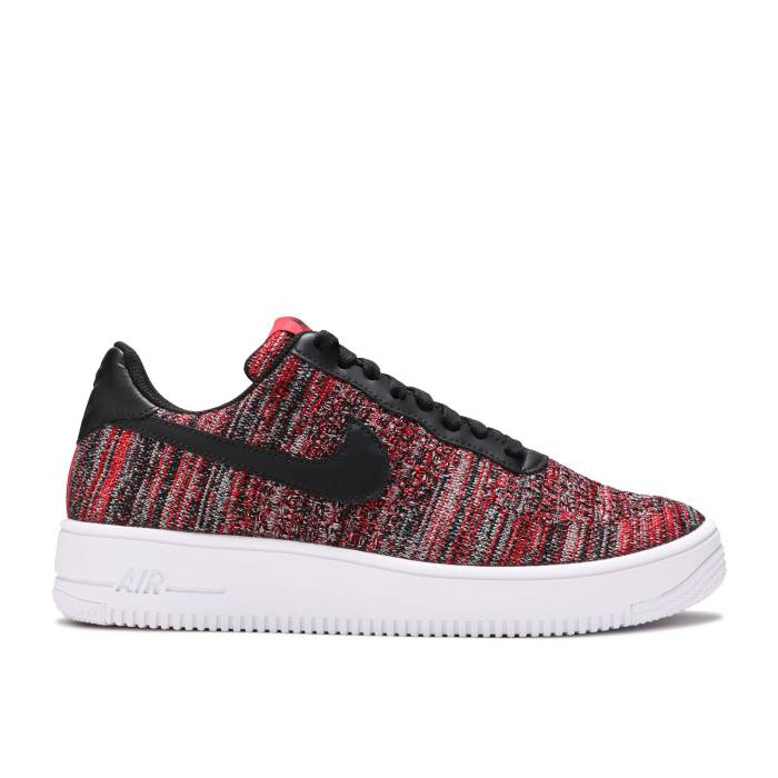 ナイキ Nike 【 Air Force 1 Flyknit 2.0 'University Red Black' Men University Red/Wolf Grey/White/Black 】 フライニット Red 赤・レッド メンズ Red 赤・レッド 灰色 グレー 白色 ホワイト 黒色 ブラック