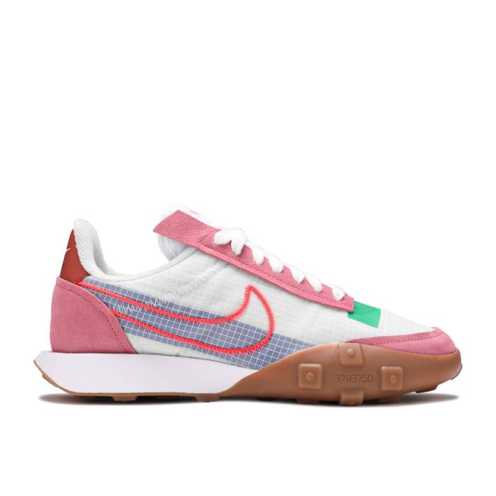 ナイキ Nike 【 Wmns Waffle Racer 2X \u0027Desert Berry Crimson\u0027 Women Desert Berry/Light Silver/White/Bright Crimson 】 ワーヘル レディース Silver しろがね色・しろがね色 白いこと 白いこと クリムゾン