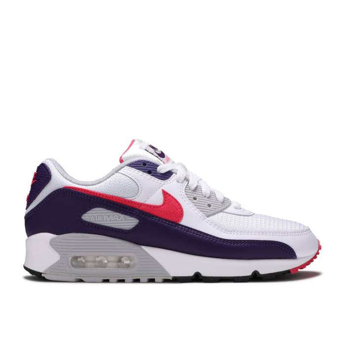 ナイキ Nike 【 Wmns Air Max 90 Retro \u0027Eggplant\u0027 2020 Women White/Eggplant/Flare/Zen Grey 】 マックス レトロ レディース 白いこと 白いこと 薄墨色 薄墨色