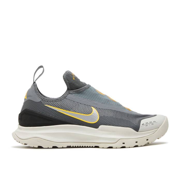 ナイキ Nike 【 Acg Zoom Air Ao \u0027Grey Metallic Silver\u0027 Men Smoke Grey/Metallic Silver/Amarillo 】 望遠レンズ メンズ 薄墨色 薄墨色 Silver しろがね色・しろがね色