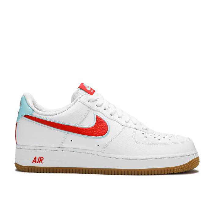 ナイキ Nike 【 Air Force 1 Low \u0027White Chile Red\u0027 Men White/Chile Red/Glacier Ice 】 メンズ 白いこと 白いこと Red 赤・赤いこと