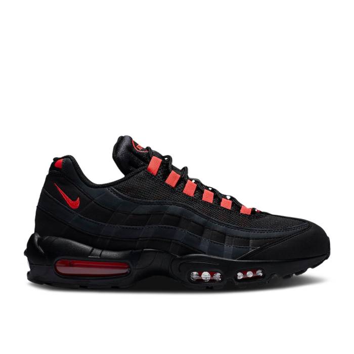 ナイキ Nike 【 Air Max 95 'Black Laser Crimson' Men Black/Laser Crimson/Anthracite 】 マックス Laser レーザー メンズ 黒色 ブラック Laser レーザー クリムゾン｜スニケス