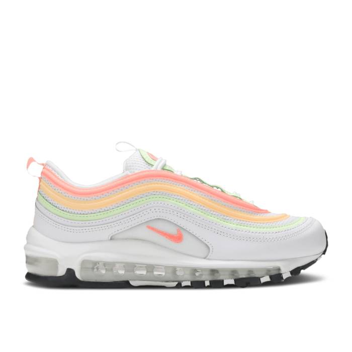 ナイキ Nike 【 Wmns Air Max 97 Essential White Melon Mint Volt Women White/Melon Tint/Barely Volt/Atomic Pink 】 マックス レディース 白色 ホワイト pink ピンク