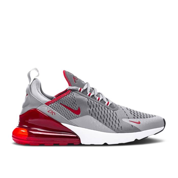 ナイキ Nike 【 Air Max 270 \u0027Particle Grey University Red\u0027 Men Particle Grey/University Red/White 】 マックス 薄墨色 薄墨色 メンズ 薄墨色 薄墨色 Red 赤・赤いこと 白いこと 白いこと