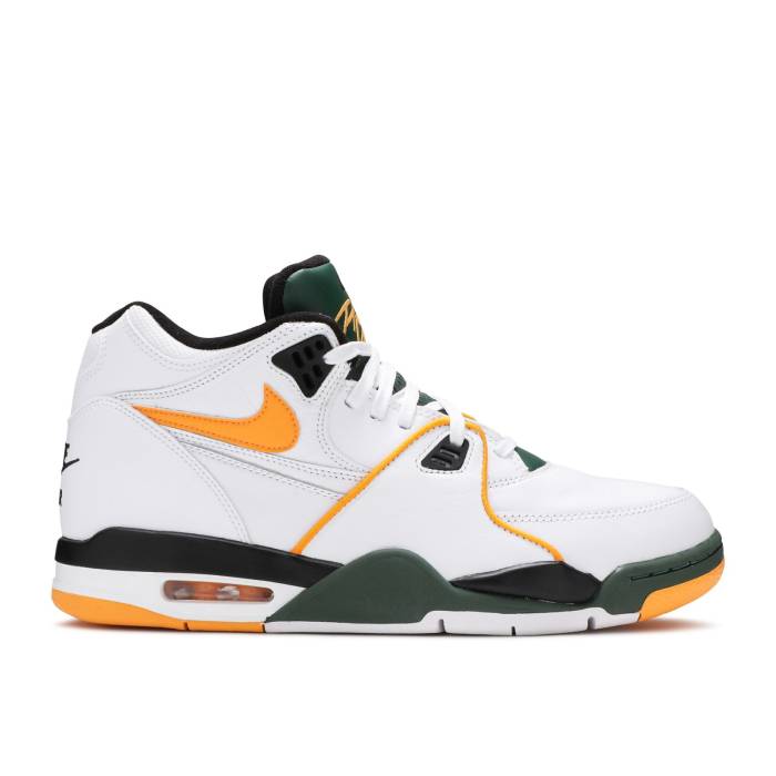 ナイキ Nike 【 Air Flight 89 \u0027Seattle Supersonics\u0027 Men White/Del Sol/Fir/Black 】 Flight 航空 メンズ 白いこと 白いこと 黒いこと 黒いこと